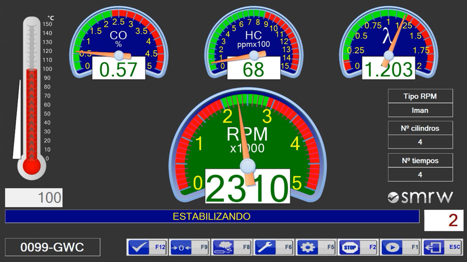 Analizador de Gases y Opacímetro RY-4000AGH 3 Software-ITV-Gasanalysator-ryme