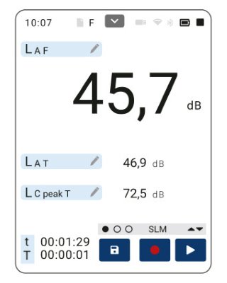 Integrating sound level meter SC-250 3 SC250_01_numeric_screen_Ryme